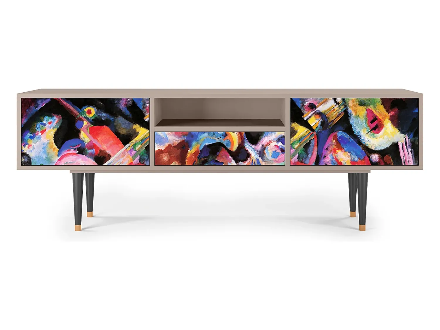 Móvel De Tv* Mueble de TV - 170х59х41 cm - T6 - Kandinsky, Latte Bege