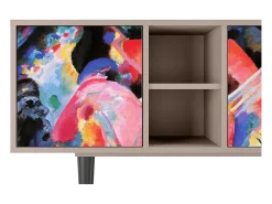 New Mueble de TV - 150х69х41 cm - T5 - Kandinsky, Latte Bege