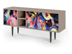 New Mueble de TV - 150х69х41 cm - T5 - Kandinsky, Latte Bege