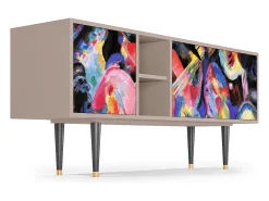 New Mueble de TV - 150х69х41 cm - T5 - Kandinsky, Latte Bege