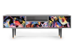 Clearance Mueble de TV - 170х59х41 cm - T6 - Kandinsky, Cinza Cinzento