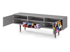 Clearance Mueble de TV - 170х59х41 cm - T6 - Kandinsky, Cinza Cinzento