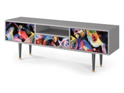 Clearance Mueble de TV - 170х59х41 cm - T6 - Kandinsky, Cinza Cinzento