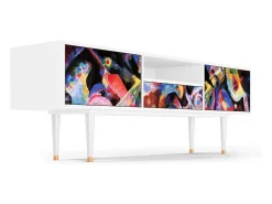 Mueble de TV - 170х59х41 cm - T6 - Kandinsky, Branco^ Móvel De Tv