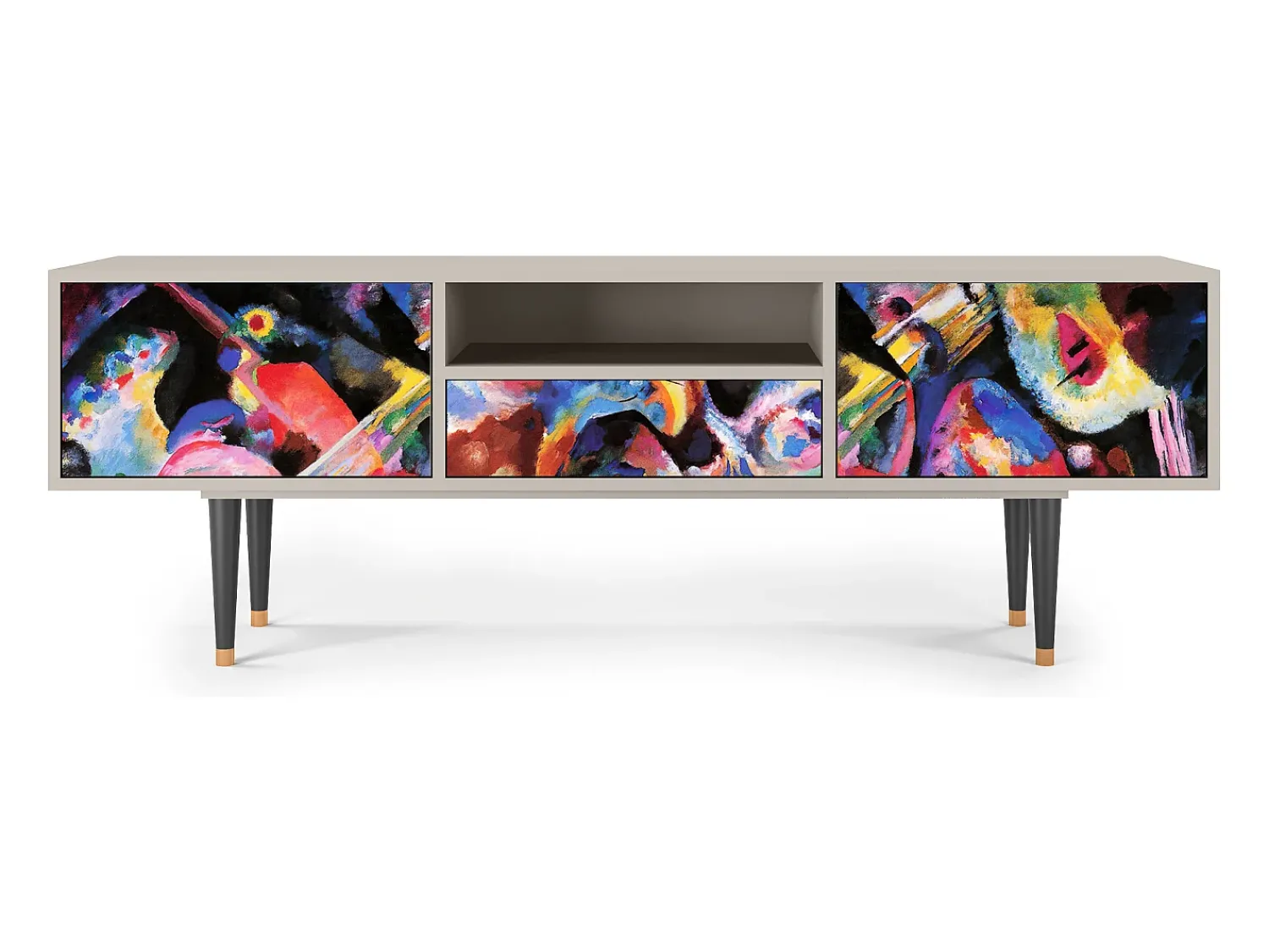 Móvel De Tv| Mueble de TV - 170х59х41 cm - T6 - Kandinsky, Areia Bege