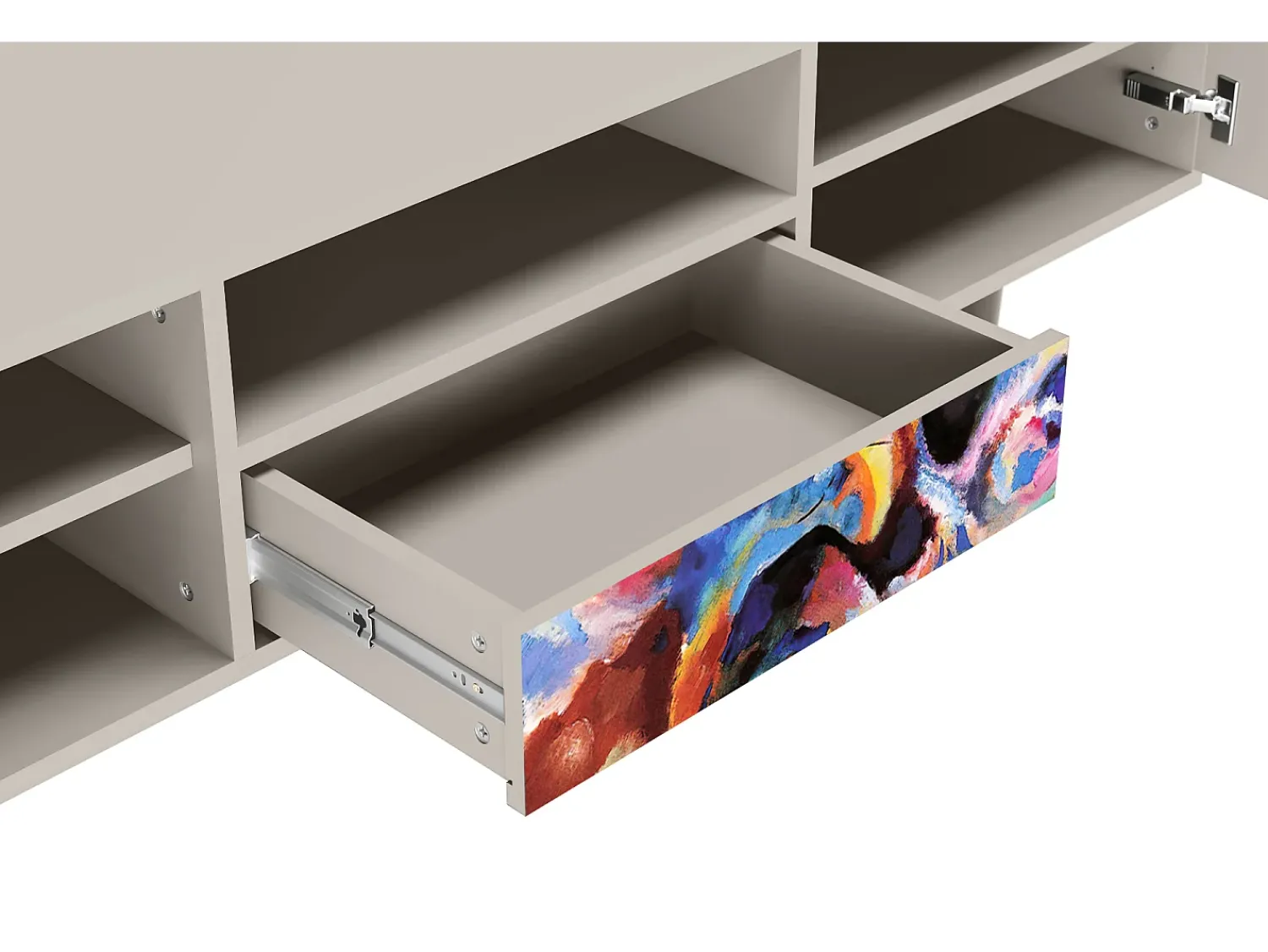 Móvel De Tv| Mueble de TV - 170х59х41 cm - T6 - Kandinsky, Areia Bege