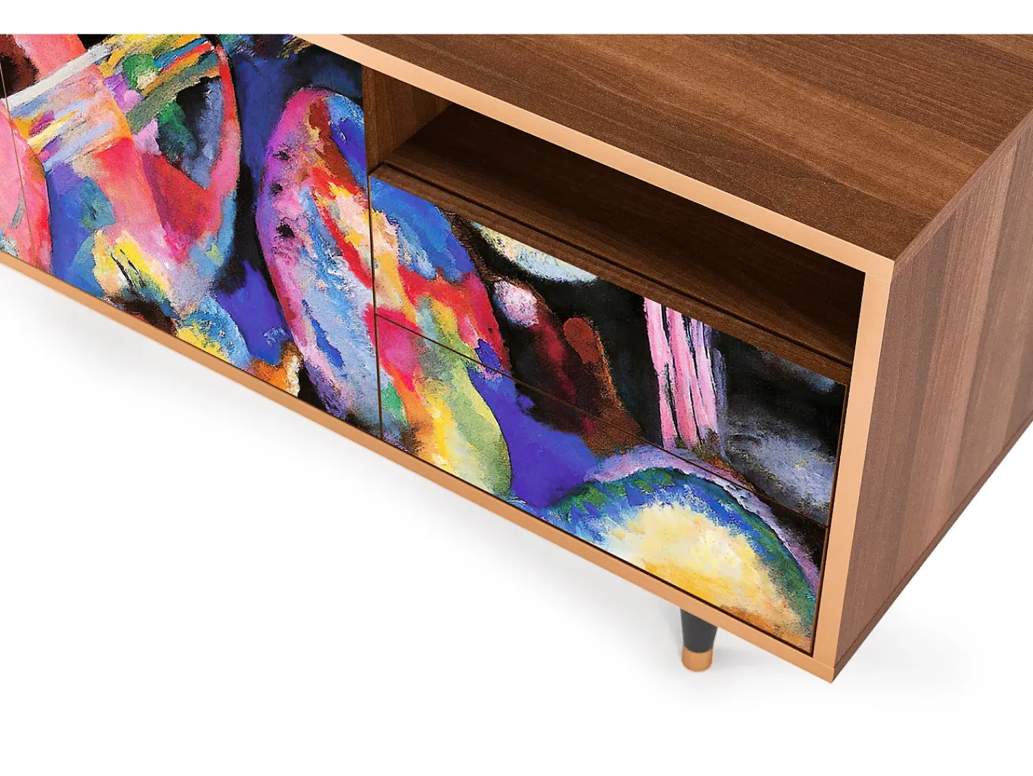 Mueble de TV - 125х56х41 cm - T7 - Kandinsky, Nogueira^ Móvel De Tv