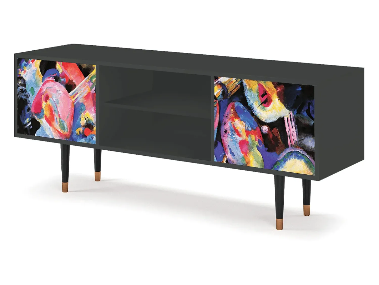 Mueble de TV - 170х69х48 cm - T2 - Kandinsky, Antracite^ Móvel De Tv
