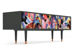Móvel De Tv| Mueble de TV - 170х59х48 cm - T4 - Kandinsky, Antracite Cinza antracite