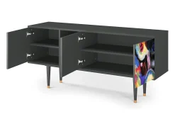 Móvel De Tv* Mueble de TV - 150х69х41 cm - T5 - Kandinsky, Antracite Cinza antracite