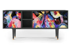 Móvel De Tv* Mueble de TV - 150х69х41 cm - T5 - Kandinsky, Antracite Cinza antracite