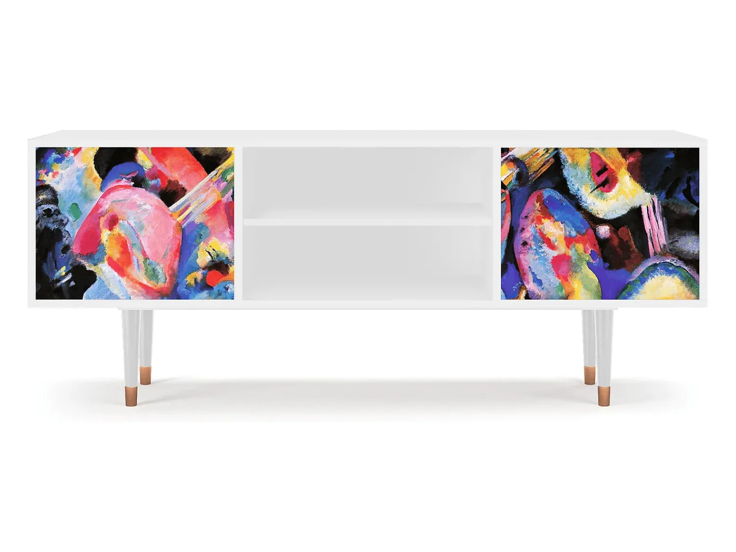 Mueble de TV - 170х69х48 cm - T2 - Kandinsky, Branco Bege