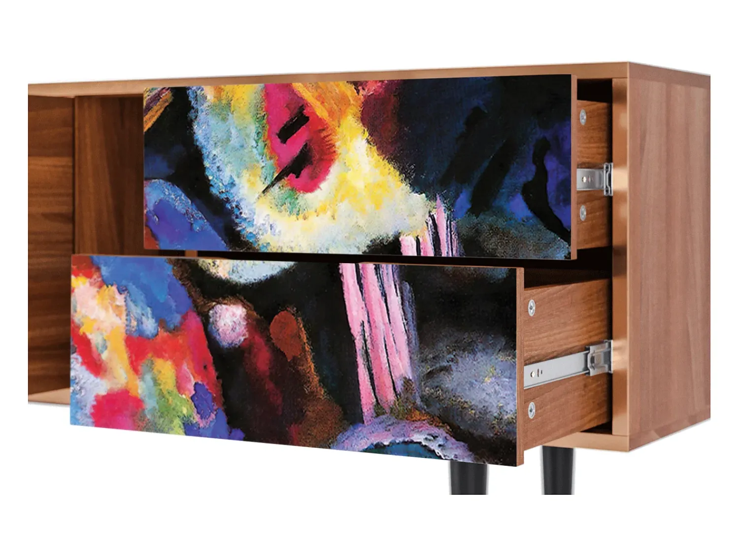 Mueble de TV - 170х69х48 cm - T1 - Kandinsky, Nogueira^ Móvel De Tv