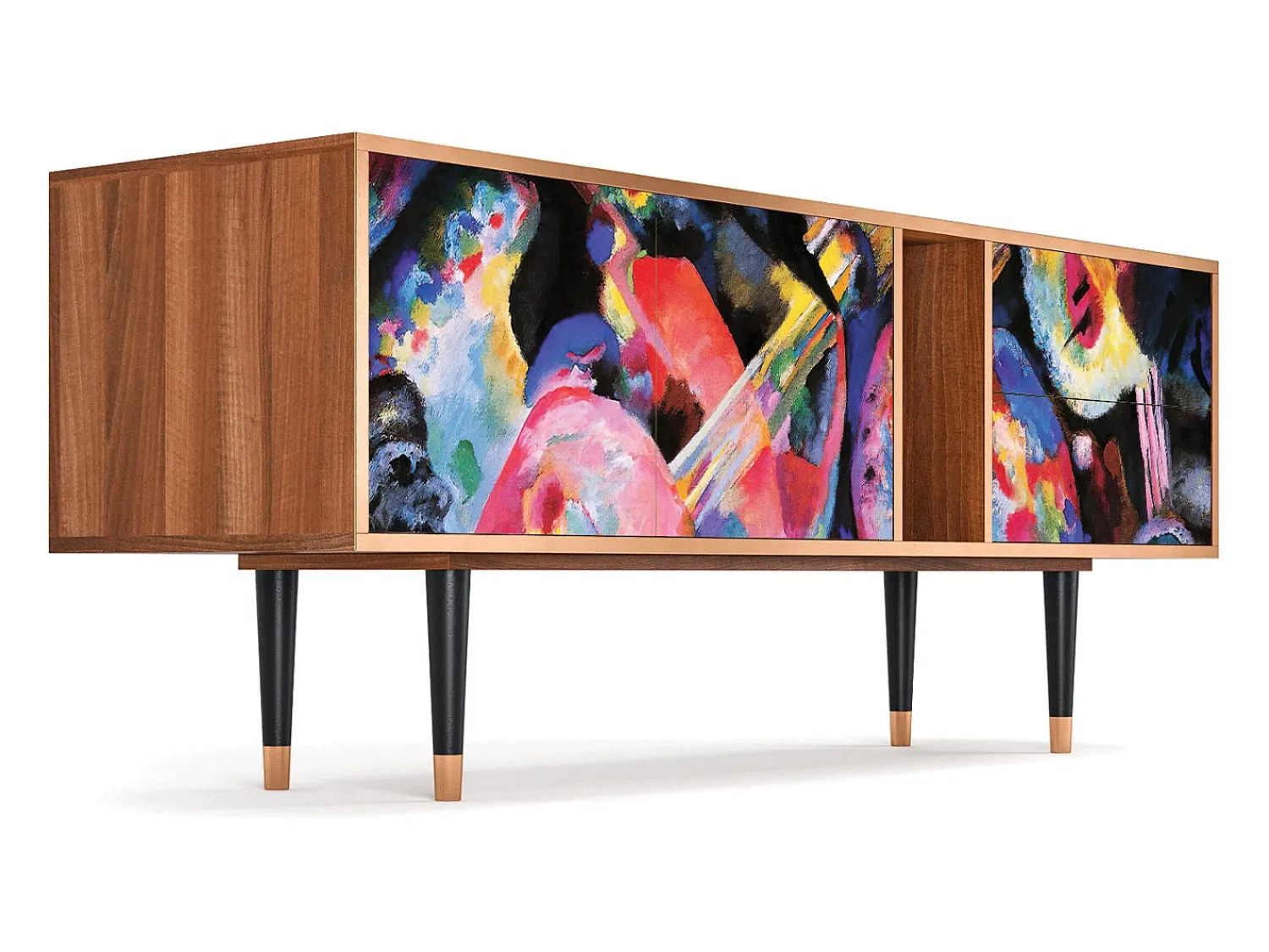 Mueble de TV - 170х69х48 cm - T1 - Kandinsky, Nogueira^ Móvel De Tv