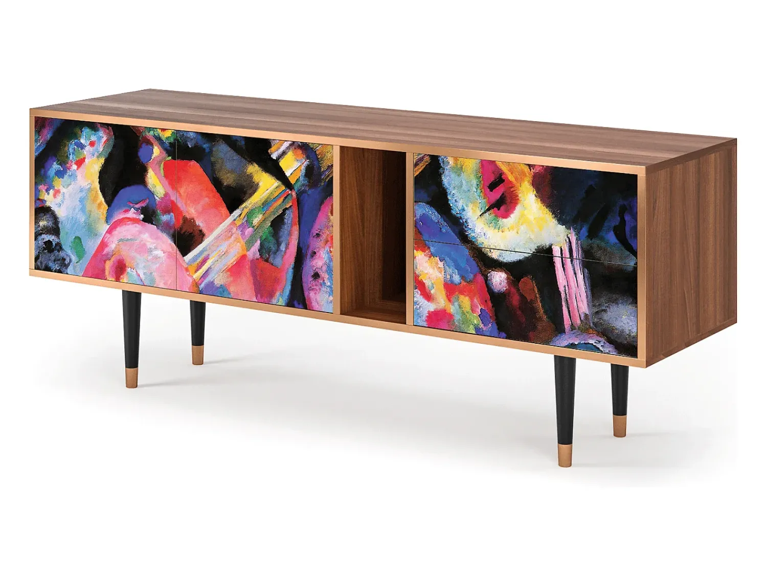 Mueble de TV - 170х69х48 cm - T1 - Kandinsky, Nogueira^ Móvel De Tv