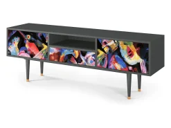 Outlet Mueble de TV - 170х59х41 cm - T6 - Kandinsky, Antracite Cinza antracite