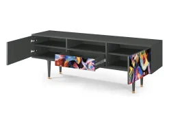 Outlet Mueble de TV - 170х59х41 cm - T6 - Kandinsky, Antracite Cinza antracite