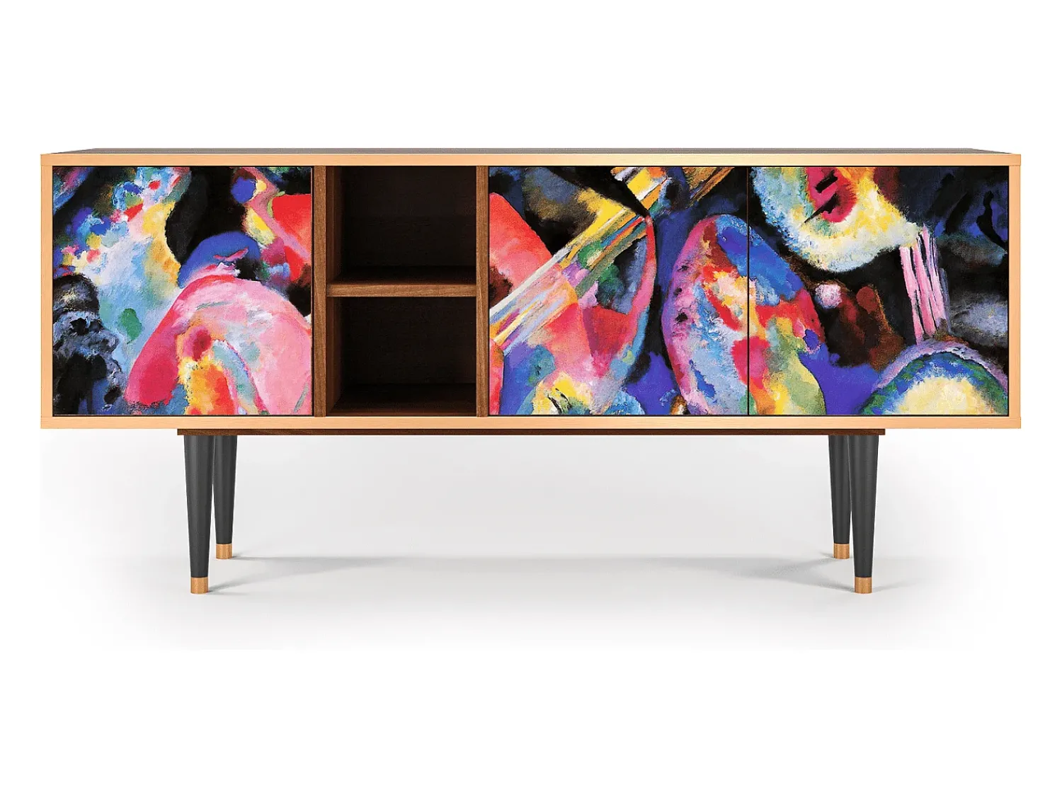 Mueble de TV - 150х69х41 cm - T5 - Kandinsky, Nogueira^ Móvel De Tv