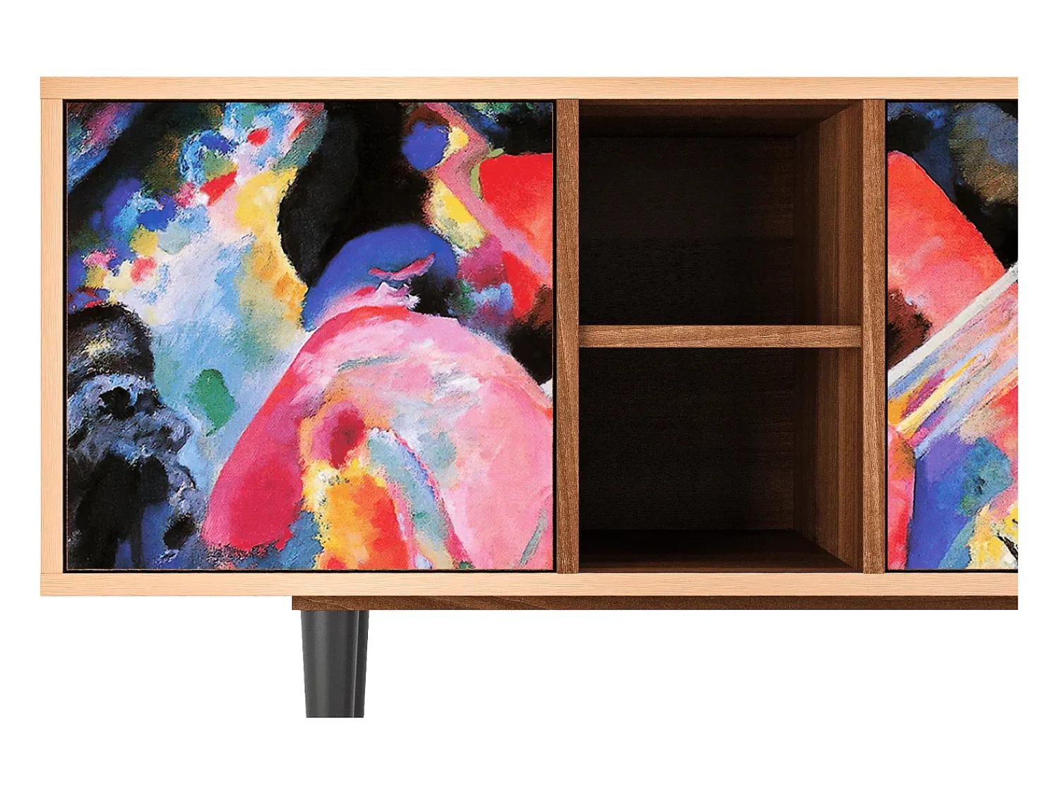 Mueble de TV - 150х69х41 cm - T5 - Kandinsky, Nogueira^ Móvel De Tv