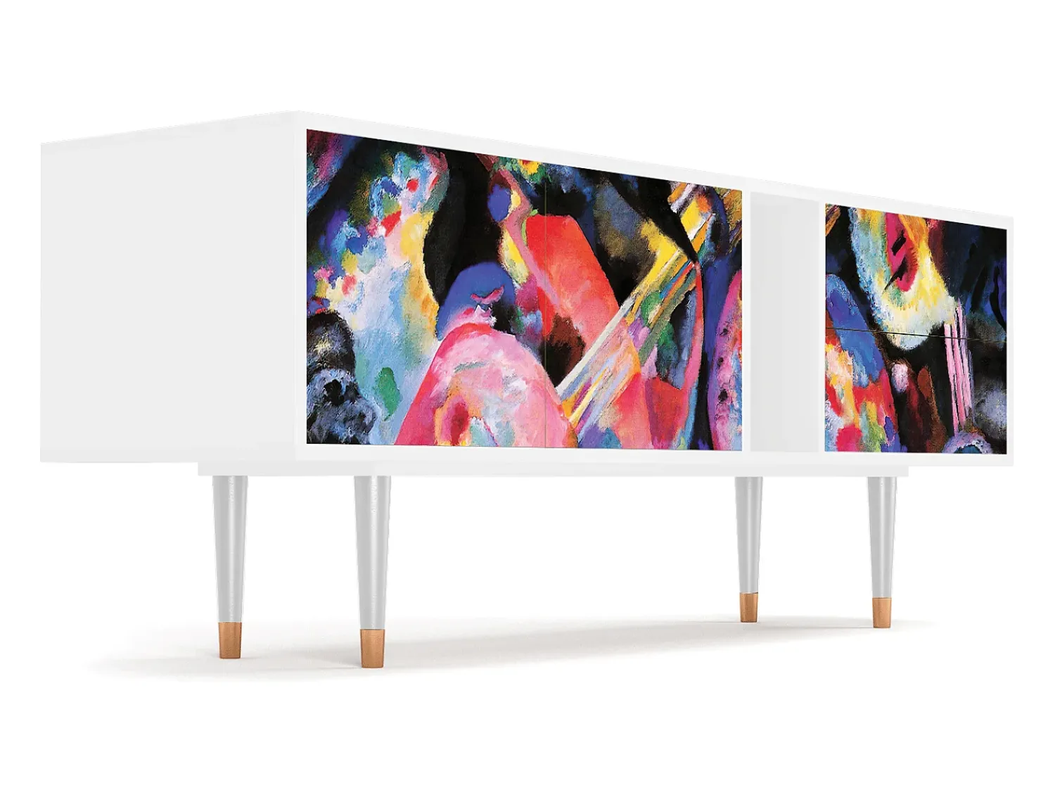 Móvel De Tv* Mueble de TV - 170х69х48 cm - T1 - Kandinsky, Branco Bege