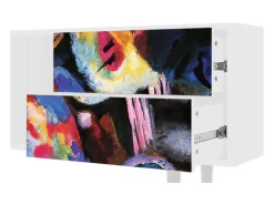 Móvel De Tv* Mueble de TV - 170х69х48 cm - T1 - Kandinsky, Branco Bege