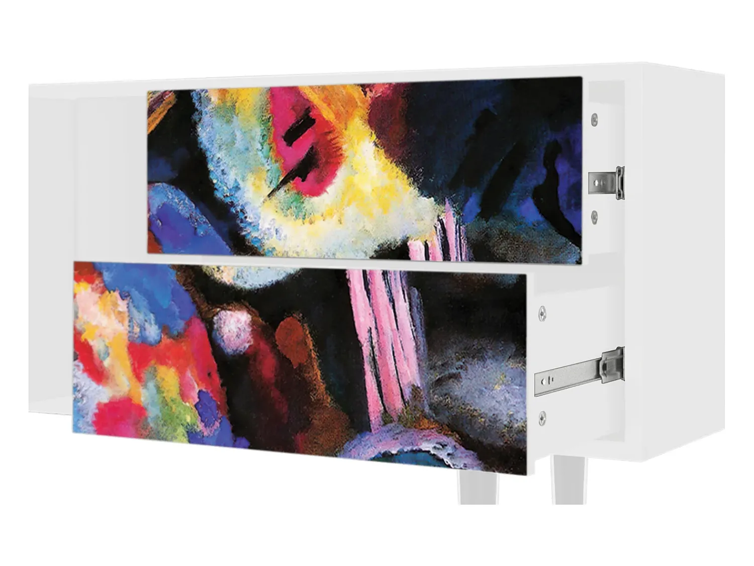 Móvel De Tv* Mueble de TV - 170х69х48 cm - T1 - Kandinsky, Branco Bege