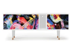 Móvel De Tv* Mueble de TV - 170х69х48 cm - T1 - Kandinsky, Branco Bege