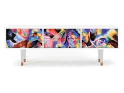 New Mueble de TV - 170х59х48 cm - T4 - Kandinsky, Branco Bege