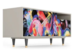 Móvel De Tv| Mueble de TV - 125х56х41 cm - T7 - Kandinsky, Areia Bege