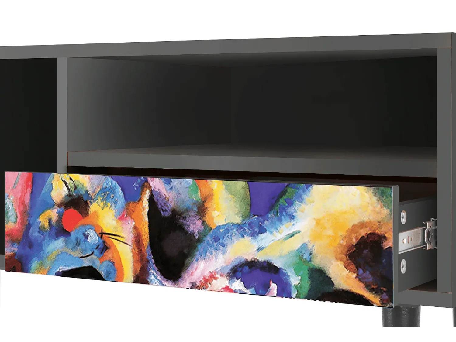 Mueble de TV - 115х59х48 cm - T3 - Kandinsky, Antracite^ Móvel De Tv