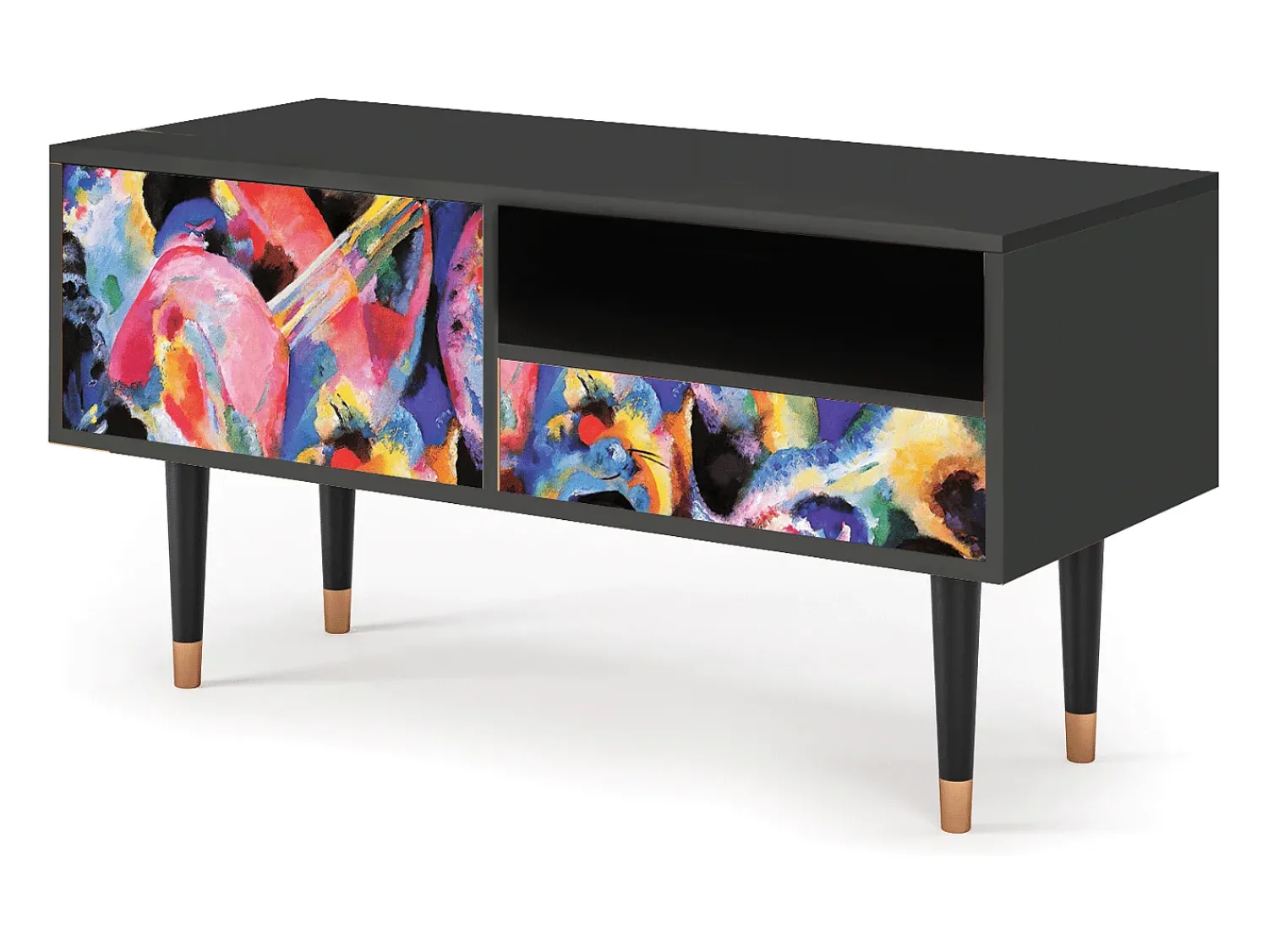 Mueble de TV - 115х59х48 cm - T3 - Kandinsky, Antracite^ Móvel De Tv