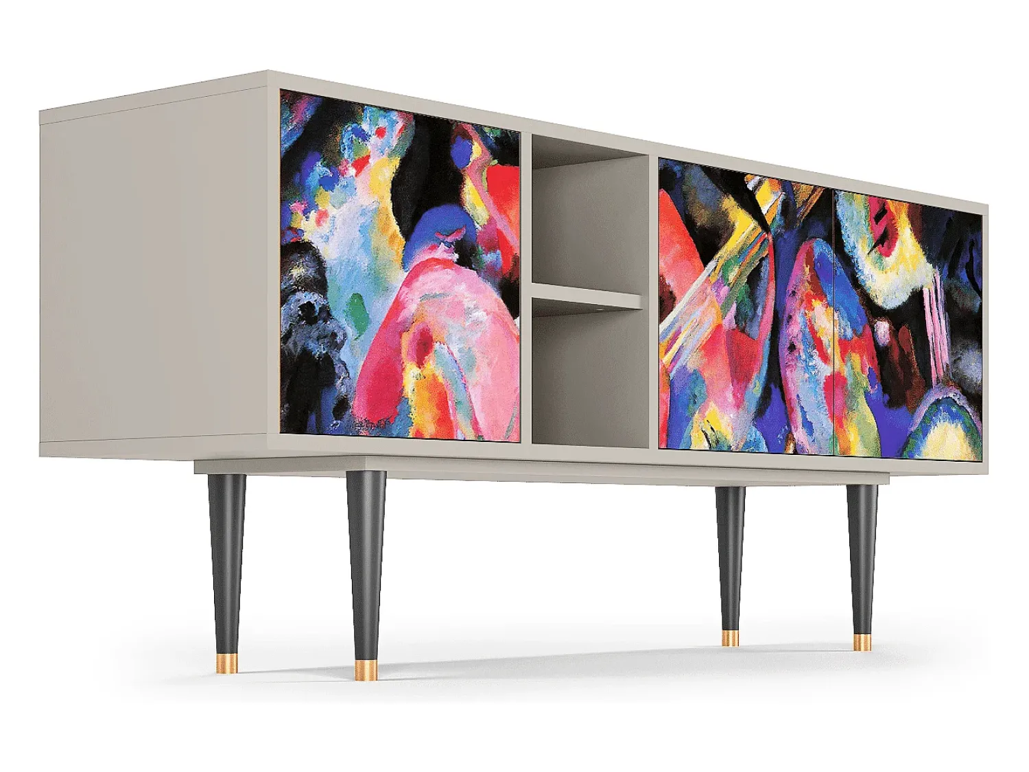 Móvel De Tv* Mueble de TV - 150х69х41 cm - T5 - Kandinsky, Areia Bege