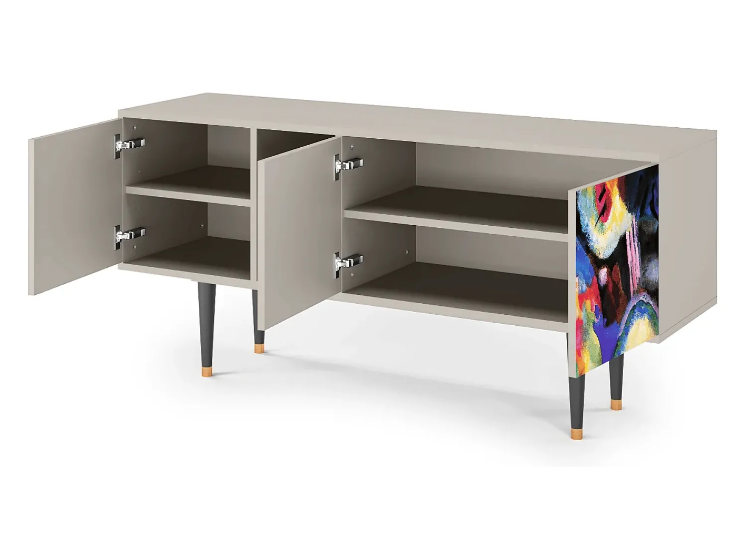 Móvel De Tv* Mueble de TV - 150х69х41 cm - T5 - Kandinsky, Areia Bege