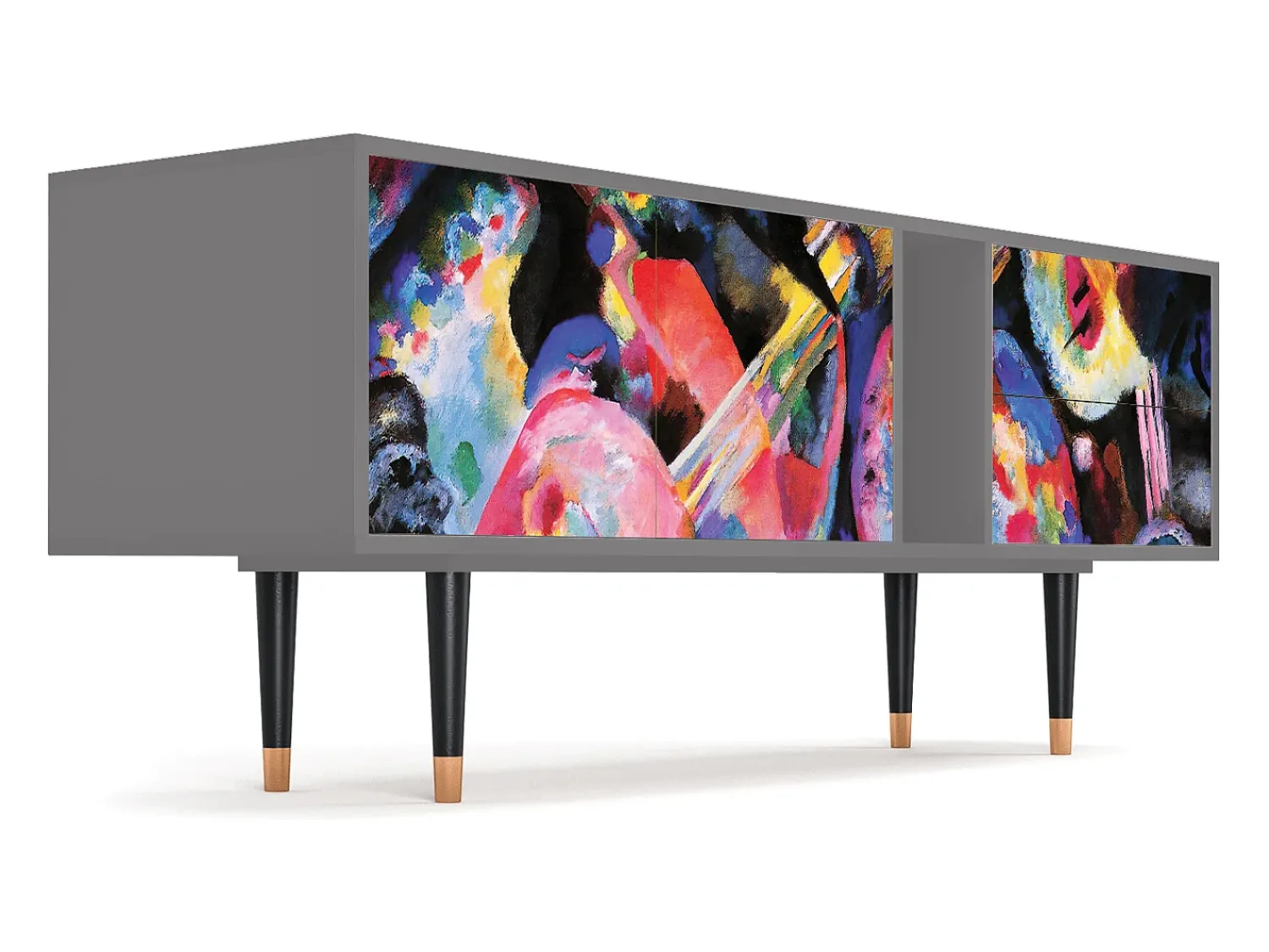 Mueble de TV - 170х69х48 cm - T1 - Kandinsky, Cinza^ Móvel De Tv