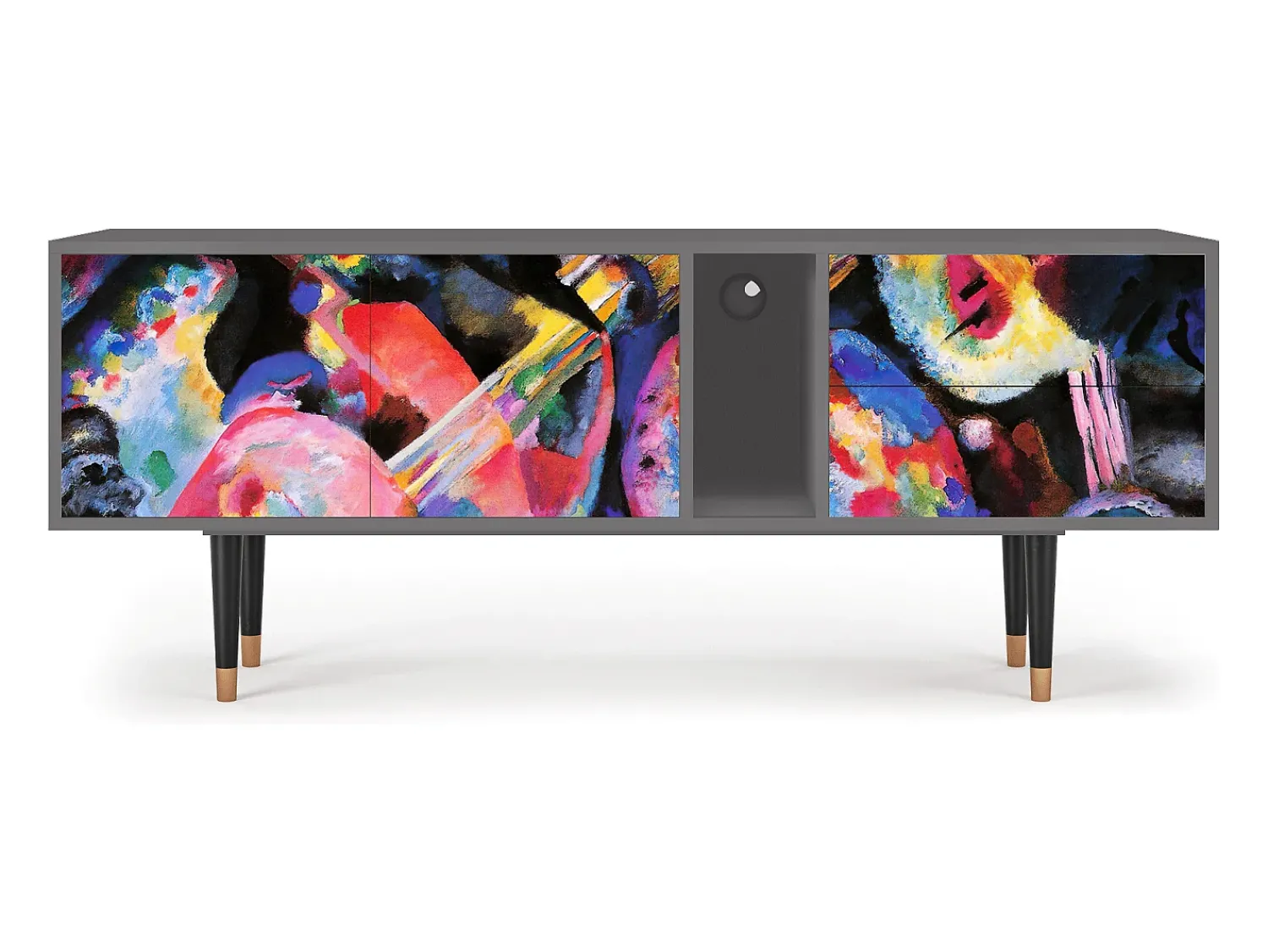 Mueble de TV - 170х69х48 cm - T1 - Kandinsky, Cinza^ Móvel De Tv