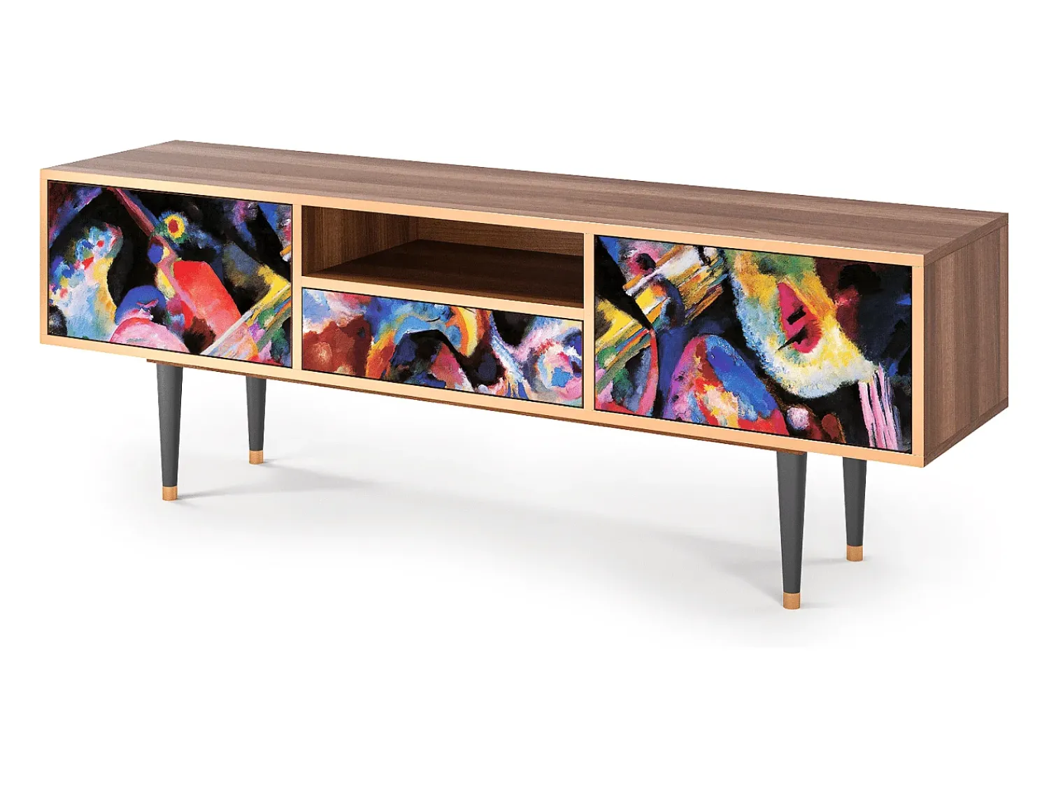 Mueble de TV - 170х59х41 cm - T6 - Kandinsky, Nogueira^ Móvel De Tv