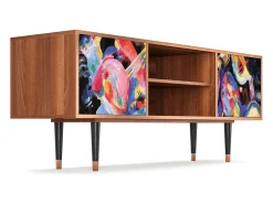 New Mueble de TV - 170х69х48 cm - T2 - Kandinsky, Nogueira Castanho