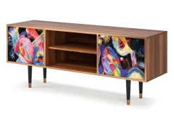 New Mueble de TV - 170х69х48 cm - T2 - Kandinsky, Nogueira Castanho