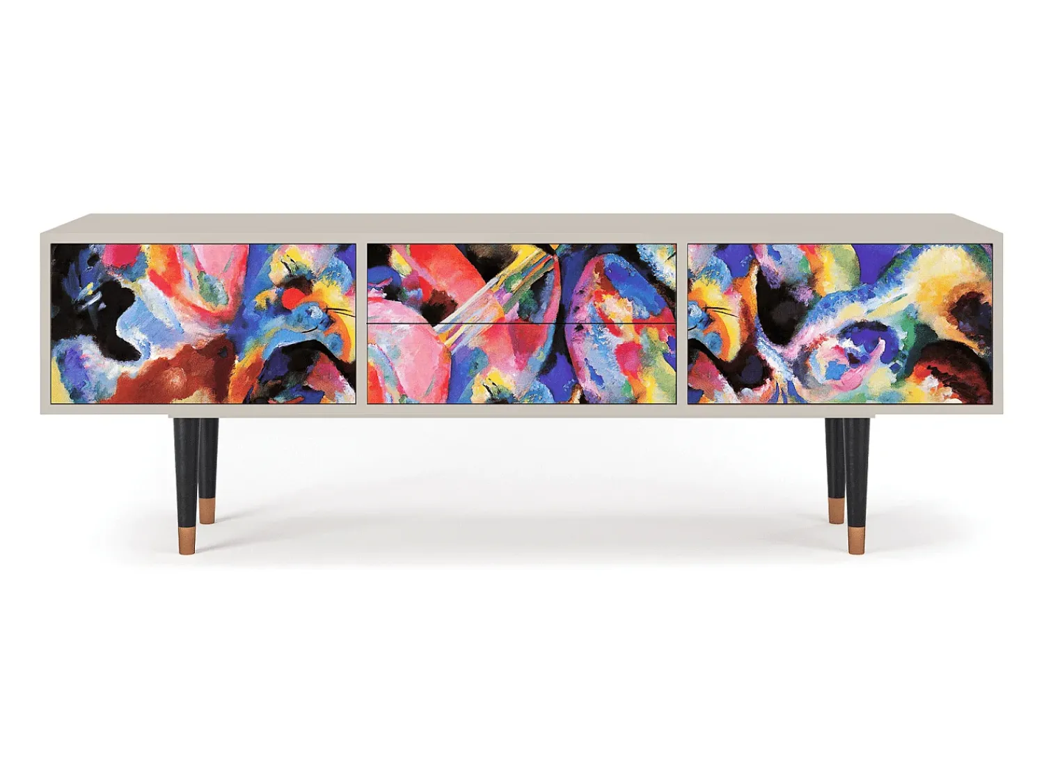Discount Mueble de TV - 170х59х48 cm - T4 - Kandinsky, Areia Bege