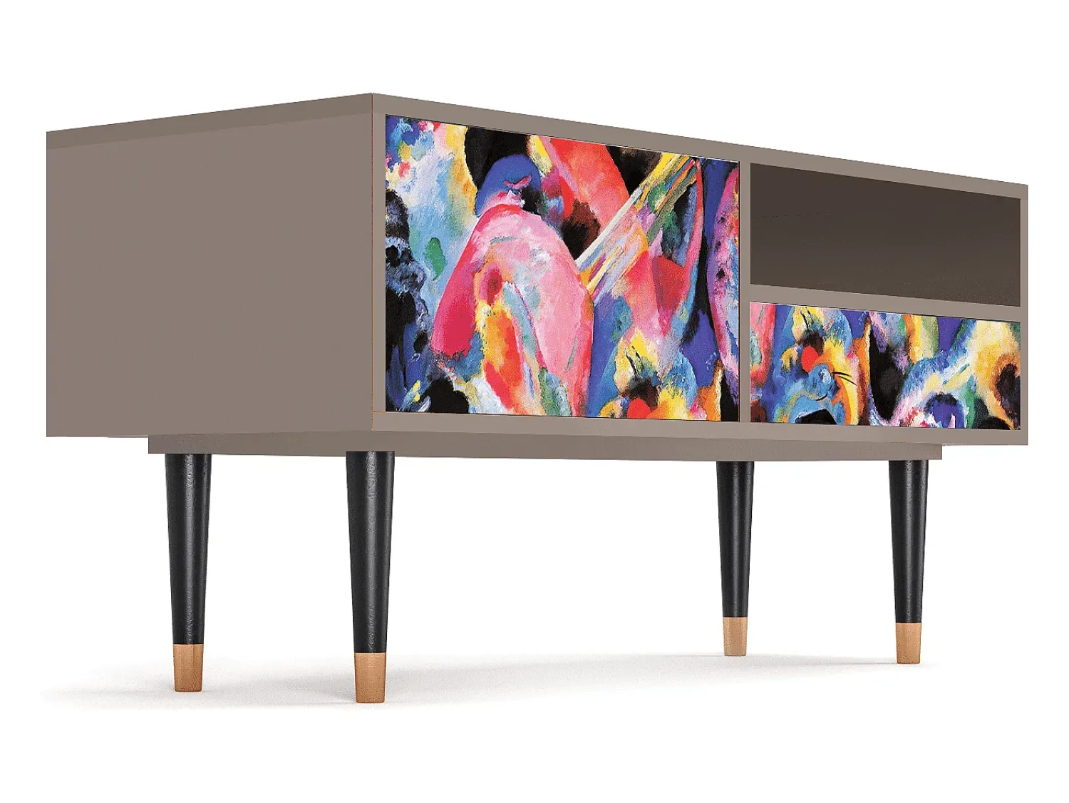 Hot Mueble de TV - 115х59х48 cm - T3 - Kandinsky, Latte Bege