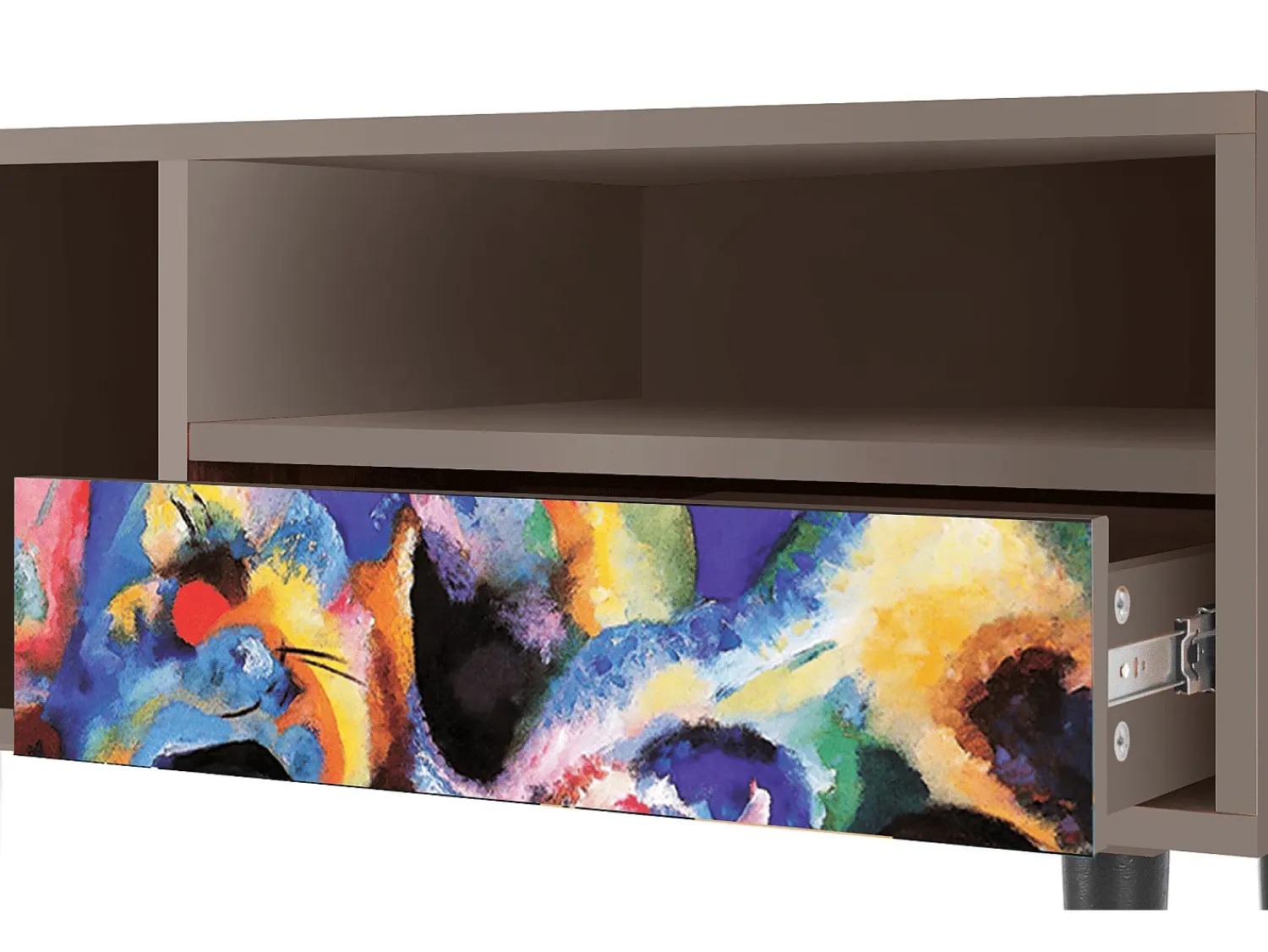 Hot Mueble de TV - 115х59х48 cm - T3 - Kandinsky, Latte Bege
