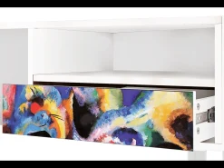 Móvel De Tv* Mueble de TV - 115х59х48 cm - T3 - Kandinsky, Branco Bege