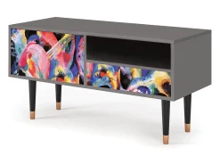 Móvel De Tv| Mueble de TV - 115х59х48 cm - T3 - Kandinsky, Cinza Cinzento