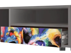 Móvel De Tv| Mueble de TV - 115х59х48 cm - T3 - Kandinsky, Cinza Cinzento
