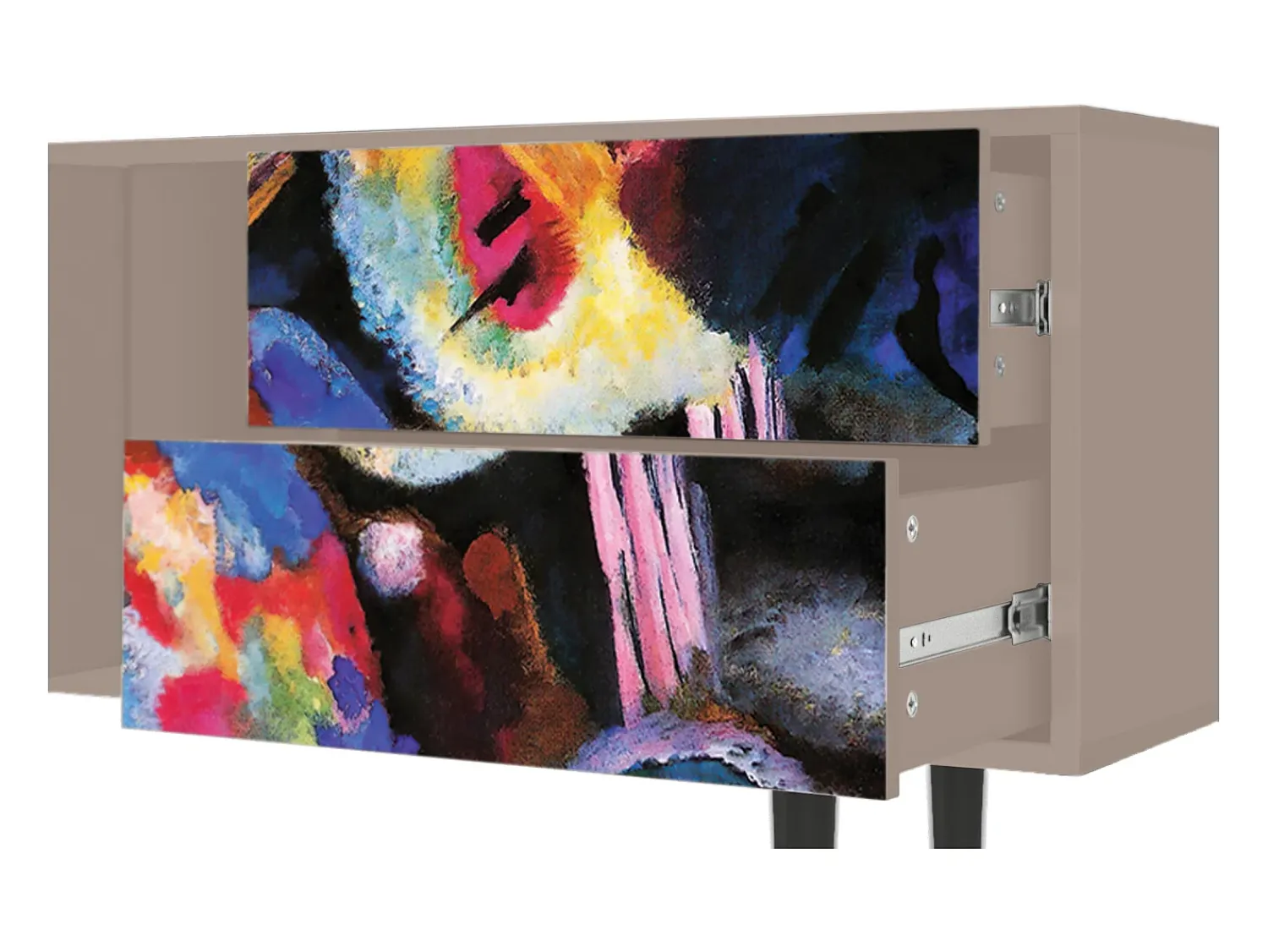 Móvel De Tv* Mueble de TV - 170х69х48 cm - T1 - Kandinsky, Latte Bege