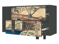 Discount Mueble de TV - 170х69х48 cm - T1 - Katabira River, Antracite Cinza antracite