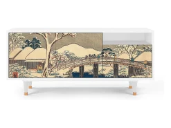 Mueble de TV - 125х56х41 cm - T7 - Katabira River, Branco^ Móvel De Tv