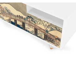 Mueble de TV - 125х56х41 cm - T7 - Katabira River, Branco^ Móvel De Tv