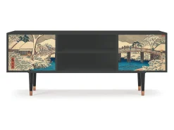 Sale Mueble de TV - 170х69х48 cm - T2 - Katabira River, Antracite Cinza antracite