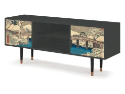 Sale Mueble de TV - 170х69х48 cm - T2 - Katabira River, Antracite Cinza antracite
